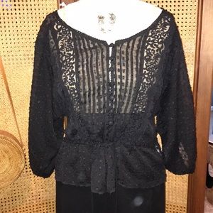 Vintage Dolman Sleeve Peasant Top